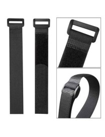 POWERTECH ιμάντας τύπου velcro TIES-024, 20x2cm, μαύρος, 10τμχ