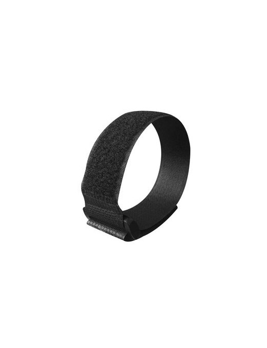 POWERTECH ιμάντας τύπου velcro TIES-025, 30x2cm, μαύρος, 10τμχ