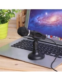 POWERTECH μικρόφωνο PT-859, με βάση, δυναμικό, 3.5mm, μαύρο