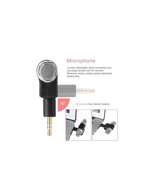 POWERTECH mini μικρόφωνο CAB-J041, stereo, 3.5mm