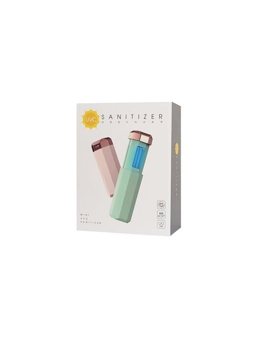 Mini αποστειρωτής υπεριώδους ακτινοβολίας UVC UVS-PK, φορητός, ροζ