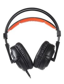 SADES Gaming Headset A6, multiplatform, USB, LED, μαύρα