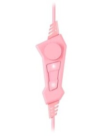 SADES Gaming Headset A6, multiplatform, USB, LED, ροζ