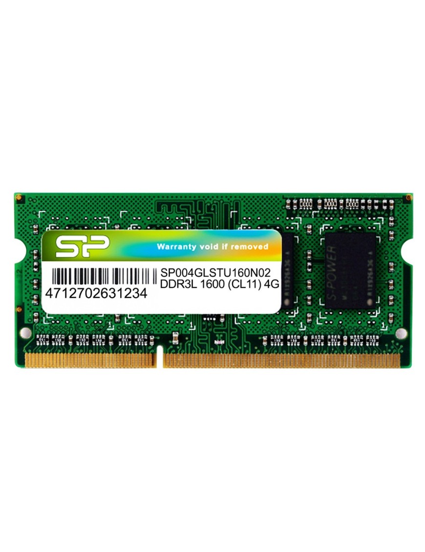 SILICON POWER Μνήμη DDR3L SODimm , 4GB, 1600MHz, PC3L-12800, CL11, 1.35v