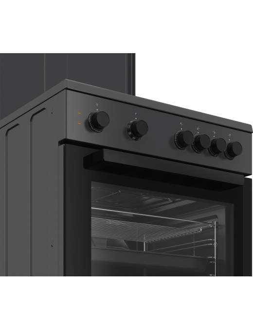 Beko FSM66003GA Κουζίνα 65lt με Εμαγιέ Εστίες Π60εκ. Μαύρη