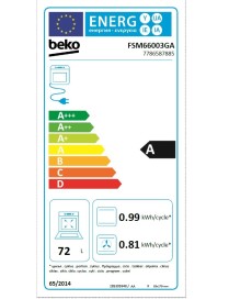 Beko FSM66003GA Κουζίνα 65lt με Εμαγιέ Εστίες Π60εκ. Μαύρη