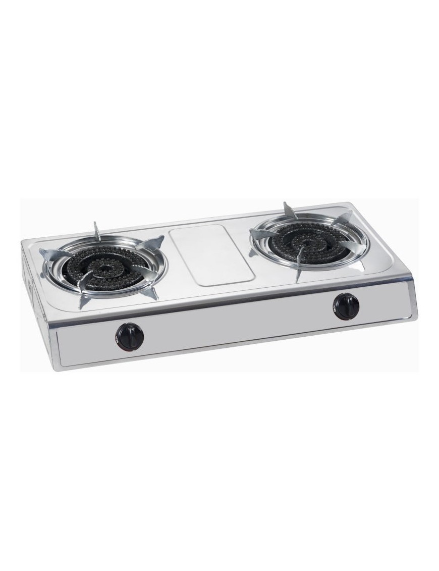 Elite EGS-2188 Διπλή εστία υγραερίου με αυτόματη ανάφλεξη 9.6 kW