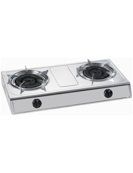 Elite EGS-2188 Διπλή εστία υγραερίου με αυτόματη ανάφλεξη 9.6 kW