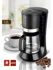 BRUNO καφετιέρα φίλτρου BRN-0086, 680W, έως 12 φλυτζάνια, 1.2L, μαύρη