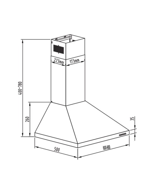 ΑΠΟΡΡΟΦΗΤΗΡΑΣ GRUPPE OMBRELLO S-1001D-A01-M13-600 60CM INOX