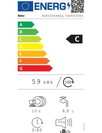 Beko BDFS26046XQ Ελεύθερο Πλυντήριο Πιάτων