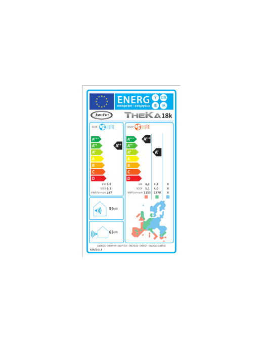 Juro-Pro Theka 18K Κλιματιστικό Inverter