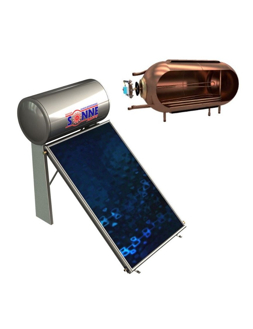 Sonne Phaethon Χάλκινος Ηλιακός Θερμοσίφωνας 160lt 2.4m²  Διπλής Ενέργειας