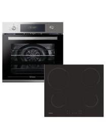 CANDY FCT615XL Φούρνος Εντοιχιζόμενος+Κεραμική Εστία CH64CCB/4U+
