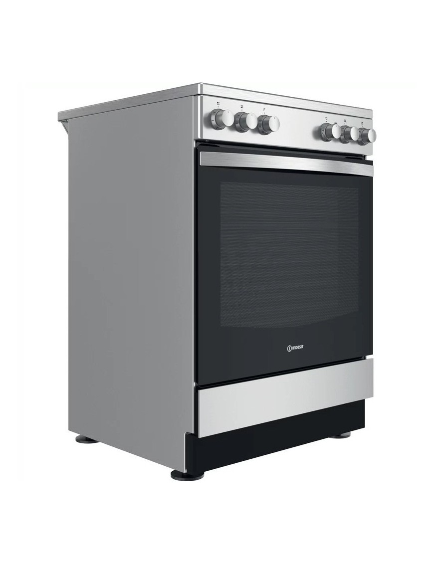 Indesit IS67V5KCX/E Κουζίνα 69lt με Κεραμικές Εστίες Π60εκ. Inox