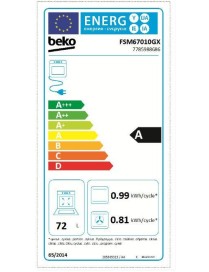 BEKO  FSM 67010GX Κουζίνα Ελεύθερη
