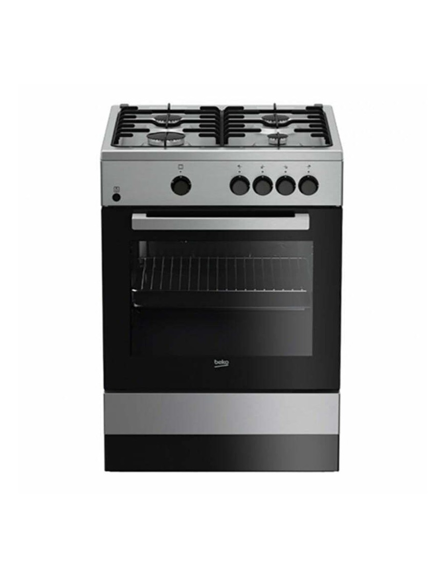 Beko FSG62000DXL Κουζίνα Υγραερίου 64lt με Εστίες Υγραερίου Π60εκ. Inox