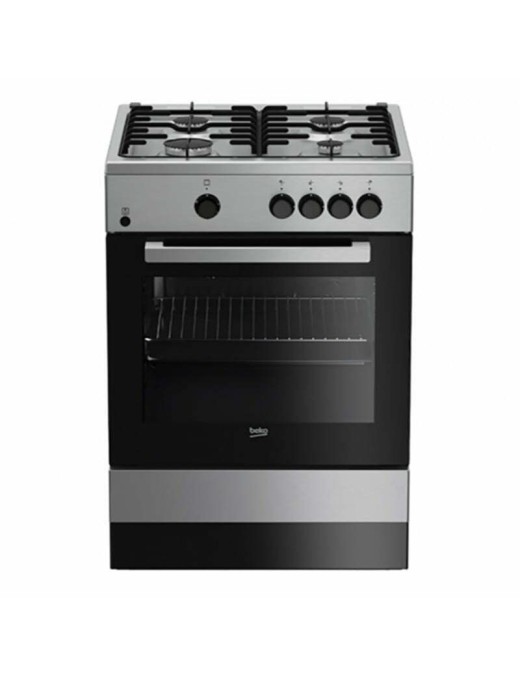 Beko FSG62000DXL Κουζίνα Υγραερίου 64lt με Εστίες Υγραερίου Π60εκ. Inox