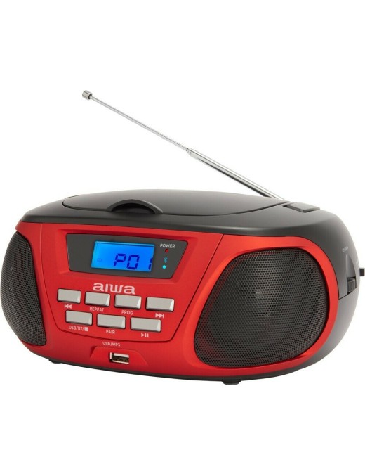 Aiwa Φορητό Ηχοσύστημα BBTU-300RD με Bluetooth / CD / MP3 / USB / Ραδιόφωνο