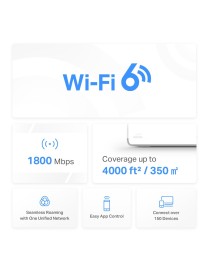 MERCUSYS Mesh Wi-Fi 6 System Halo H70X, 1.8Gbps Dual Band, 2τμχ, Ver 1.0
