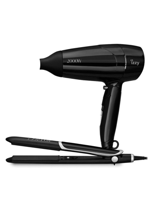 IZZY IZ-7202 Σεσουάρ + Ισιωτικό Μαλλιών Σετ