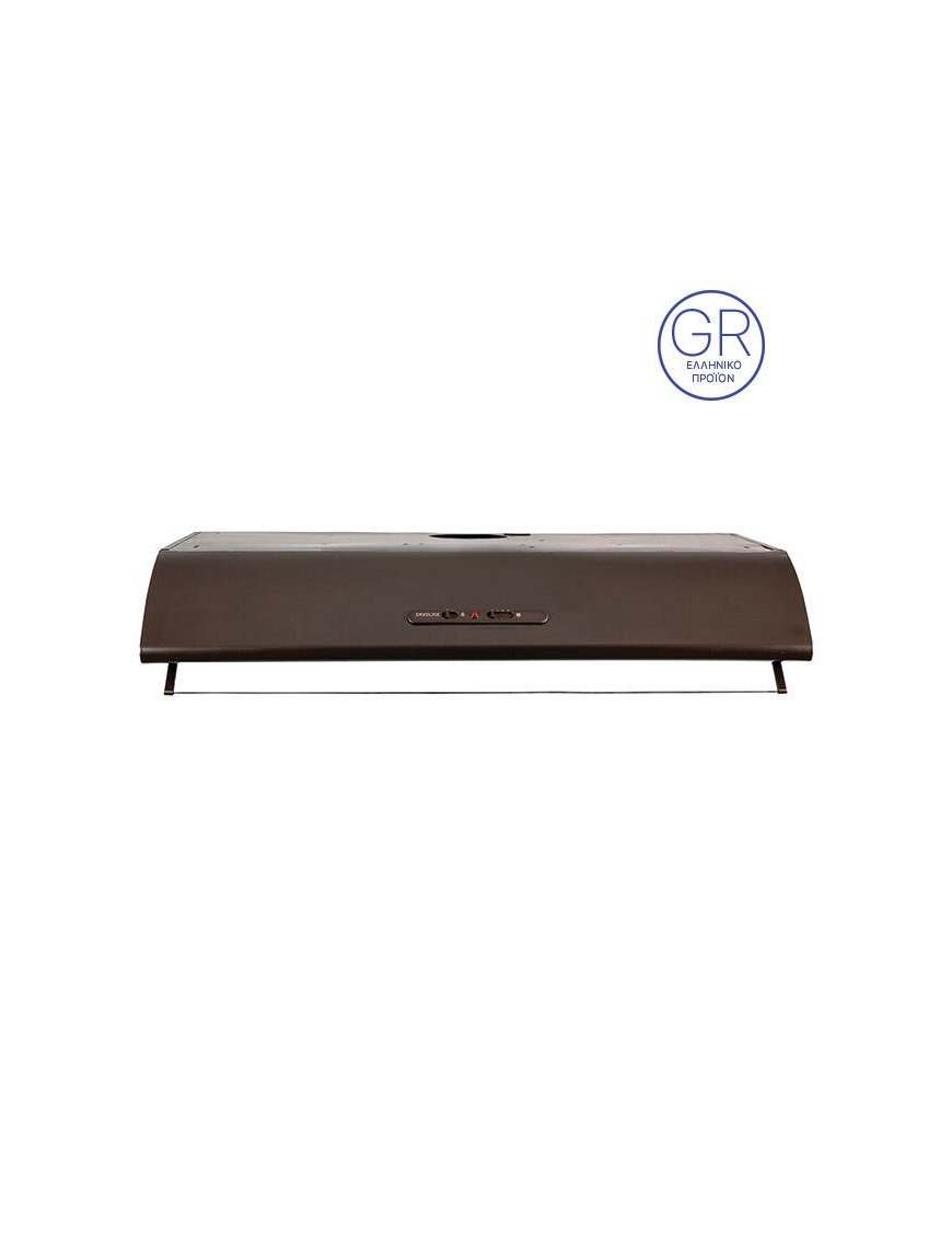 Davoline Olympia 275 Lux 2M/1 BR Ελεύθερος Απορροφητήρας 75cm Καφέ