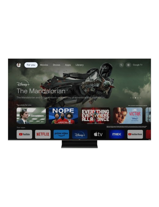 TCL 50C805 50'' 4K Mini-LED 144hz TV with QLED, Google TV and Game Master Pro 2