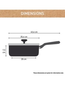 TEFAL C42632 Renewal Κεραμική αντικολλητική σωτέζα 24εκ