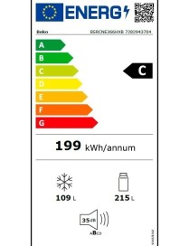 Beko B5RCNE366HXB Ψυγειοκαταψύκτης 324lt NoFrost Inox