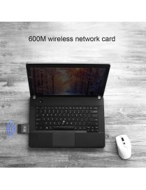 POWERTECH ασύρματος USB αντάπτορας δικτύου PT-1041, 600Mbps, 2.4/5GHz