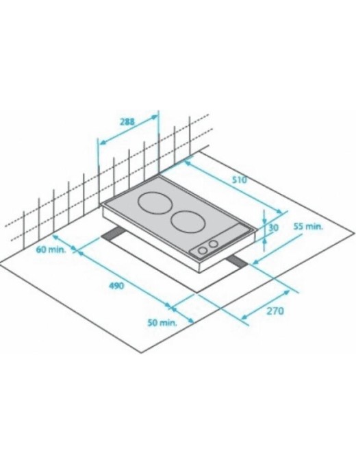 Beko HDMC 32200 X Domino Κεραμική Εστία Αυτόνομη Inox
