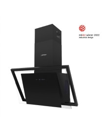 Gruppe Unico Απορροφητήρας Καμινάδα 90cm Μαύρος