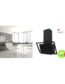 Gruppe Unico Απορροφητήρας Καμινάδα 90cm Μαύρος