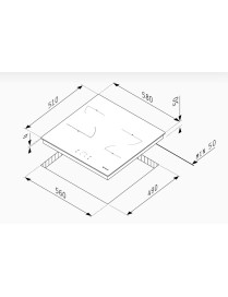 Pyramis PHC61410FMB Κεραμική Εστία Αυτόνομη με Λειτουργία Κλειδώματος