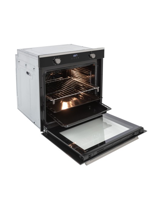 Brandt BOH1325X Φούρνος άνω Πάγκου 73lt με BPV2421B Κεραμικές Εστίες Μαύρος