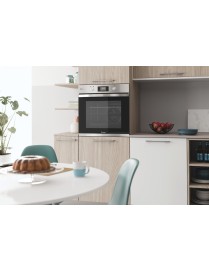 Indesit IFWS 3841 JH IX + RI 261 X Φούρνος άνω Πάγκου 71lt με Κεραμικές Εστίες Inox