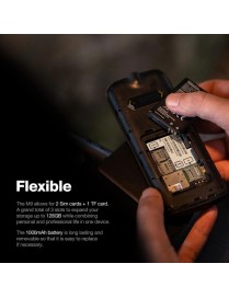 AGM M9 Μαύρο αδιάβροχο κινητό τηλέφωνο Dual Sim