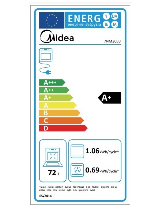 Midea 7NM30E0 Φούρνος Άνω Πάγκου