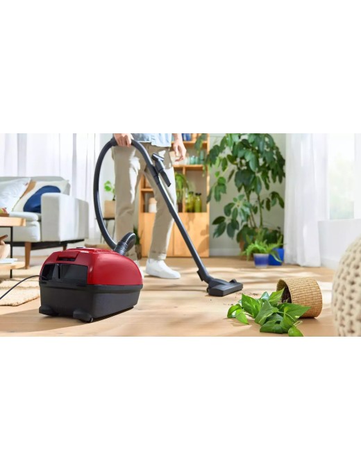 Bosch BGB38RD2 Ηλεκτρική Σκούπα 600W με Σακούλα 4lt Κόκκινη