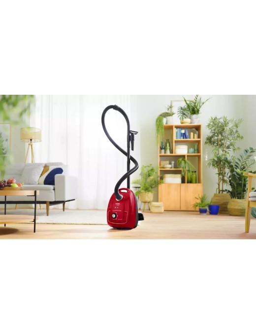 Bosch BGB38RD2 Ηλεκτρική Σκούπα 600W με Σακούλα 4lt Κόκκινη