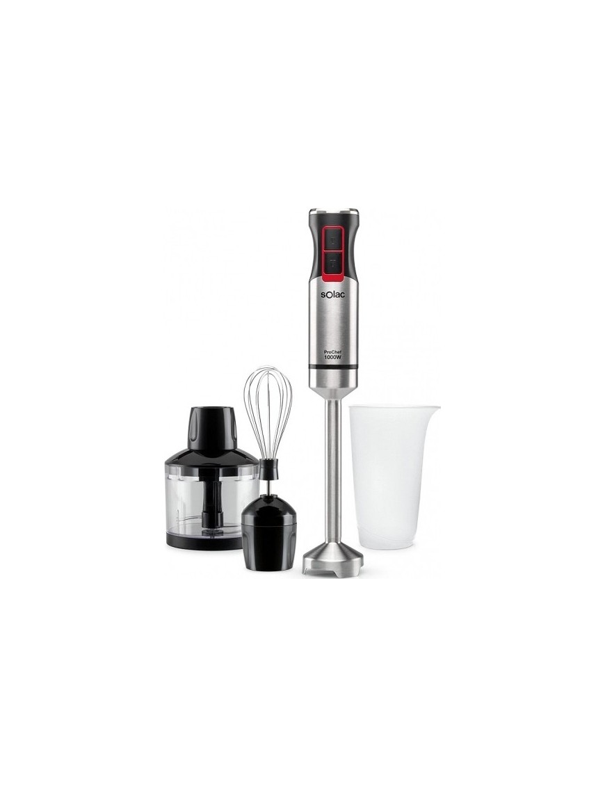 Solac BA5607 Pro Chef Ραβδομπλέντερ με Ανοξείδωτη Ράβδο 1000W Μαύρο