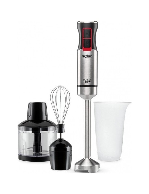 Solac BA5607 Pro Chef Ραβδομπλέντερ με Ανοξείδωτη Ράβδο 1000W Μαύρο