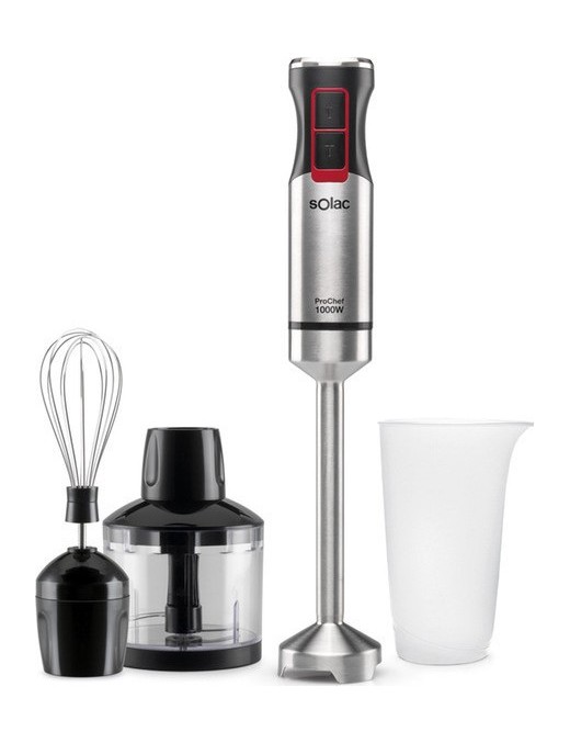 Solac BA5607 Pro Chef Ραβδομπλέντερ με Ανοξείδωτη Ράβδο 1000W Μαύρο
