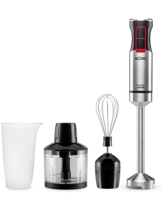 Solac BA5607 Pro Chef Ραβδομπλέντερ με Ανοξείδωτη Ράβδο 1000W Μαύρο