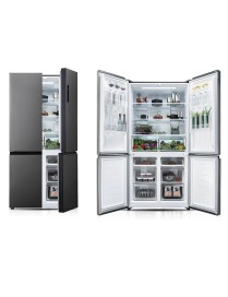 Davoline D4SS 608D IX Ψυγείο Ντουλάπα Total NoFrost Inox