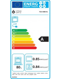 Thermogatz TGS 4480 XL Φούρνος άνω Πάγκου 80lt