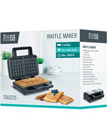 Teesa Βαφλιέρα 2 Θέσεων σε Ορθογώνιο Σχήμα 1000W TSA3225