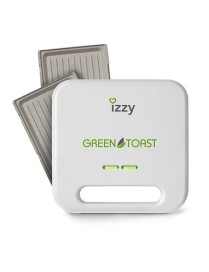 Izzy IZ-2010 Τοστιέρα με Αποσπώμενες Πλάκες για 2 Τοστ 800W Λευκή