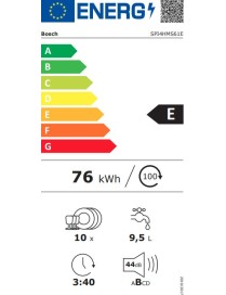 Bosch SPI4HMS61E Εντοιχιζόμενο Πλυντήριο Πιάτων 45cm