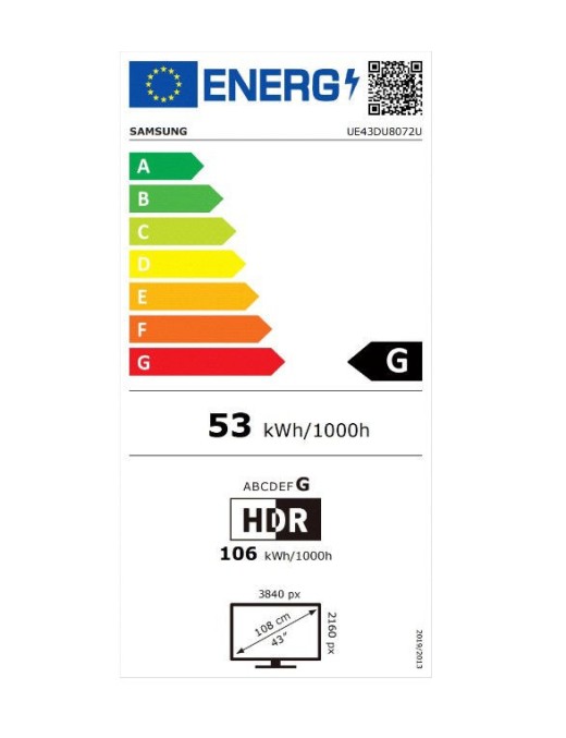 SAMSUNG UE43DU8072UXXH 43" Τηλεόραση